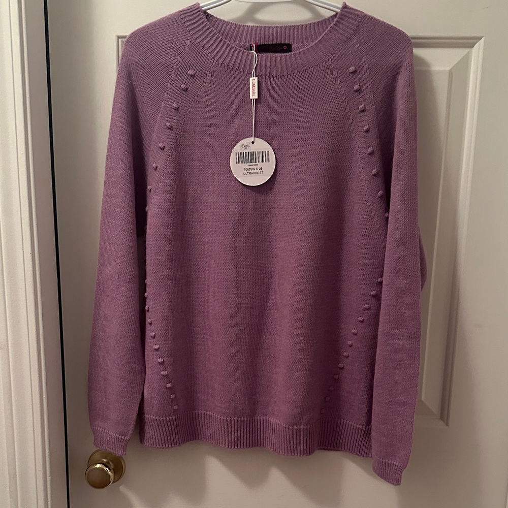Lolita Purple Crew Neck Sweater